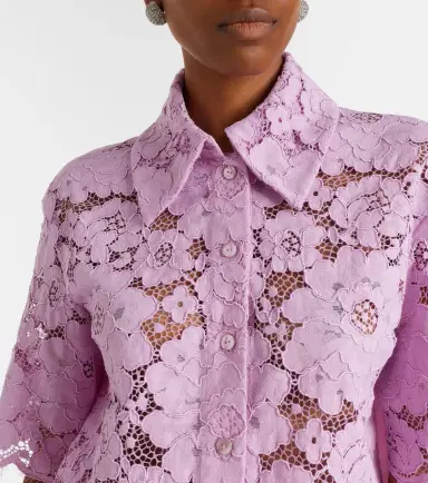 Patou Cotton-blend lace shirt | Thumbnail 2 Patou Cotton-blend lace shirt | Thumbnail 2