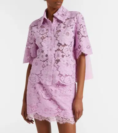 Patou Cotton-blend lace shirt | Thumbnail 3 Patou Cotton-blend lace shirt | Thumbnail 3