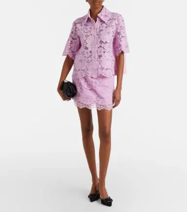 Patou Cotton-blend lace shirt | Thumbnail 4 Patou Cotton-blend lace shirt | Thumbnail 4