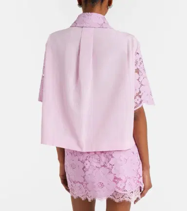 Patou Cotton-blend lace shirt | Thumbnail 5 Patou Cotton-blend lace shirt | Thumbnail 5