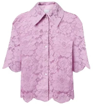 Patou Cotton-blend lace shirt | Thumbnail 1 Patou Cotton-blend lace shirt | Thumbnail 1
