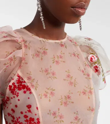 Simone Rocha Patchwork sheer organza midi dress | Thumbnail 5 Simone Rocha Patchwork sheer organza midi dress | Thumbnail 5
