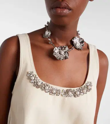 Simone Rocha Embellished cotton minidress | Thumbnail 2 Simone Rocha Embellished cotton minidress | Thumbnail 2