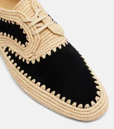 Gabriela Hearst Strength raffia and suede Derby shoes | Thumbnail 2 Gabriela Hearst Strength raffia and suede Derby shoes | Thumbnail 2
