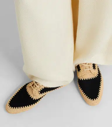 Gabriela Hearst Strength raffia and suede Derby shoes | Thumbnail 6 Gabriela Hearst Strength raffia and suede Derby shoes | Thumbnail 6