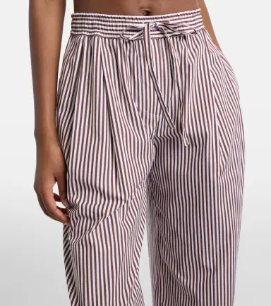 Dolce & Gabbana Striped cotton and silk wide-leg pants | Thumbnail 3 Dolce & Gabbana Striped cotton and silk wide-leg pants | Thumbnail 3