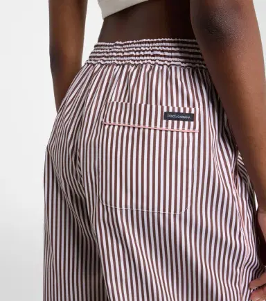 Dolce & Gabbana Striped cotton and silk wide-leg pants | Thumbnail 5 Dolce & Gabbana Striped cotton and silk wide-leg pants | Thumbnail 5