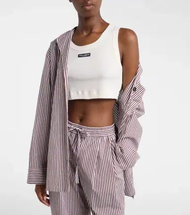 Dolce & Gabbana Logo cotton jersey crop top | Thumbnail 5 Dolce & Gabbana Logo cotton jersey crop top | Thumbnail 5