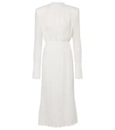 Magda Butrym Embroidered silk, wool and cotton-blend midi dress | Thumbnail 1 Magda Butrym Embroidered silk, wool and cotton-blend midi dress | Thumbnail 1