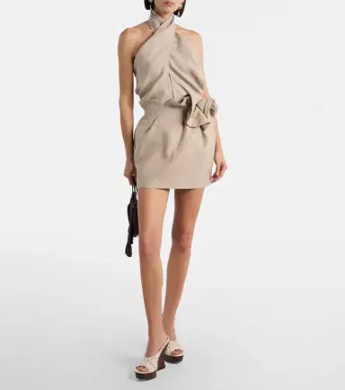 Magda Butrym Floral-appliqué linen miniskirt | Thumbnail 2 Magda Butrym Floral-appliqué linen miniskirt | Thumbnail 2