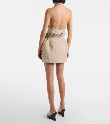 Magda Butrym Floral-appliqué linen miniskirt | Thumbnail 4 Magda Butrym Floral-appliqué linen miniskirt | Thumbnail 4