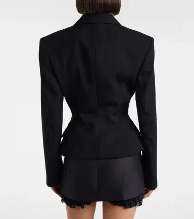 Magda Butrym Peplum wool blazer | Thumbnail 3 Magda Butrym Peplum wool blazer | Thumbnail 3