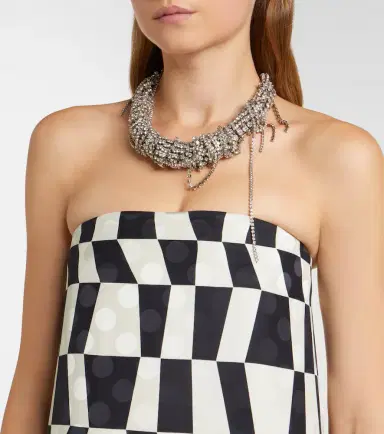 Dries Van Noten Printed bustier gown | Thumbnail 2 Dries Van Noten Printed bustier gown | Thumbnail 2