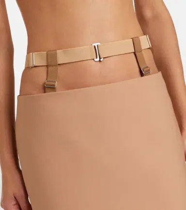 Mugler Cutout wool-blend pencil skirt | Thumbnail 3 Mugler Cutout wool-blend pencil skirt | Thumbnail 3