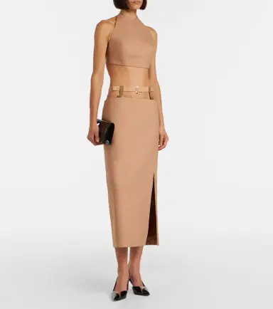 Mugler Cutout wool-blend pencil skirt | Thumbnail 6 Mugler Cutout wool-blend pencil skirt | Thumbnail 6