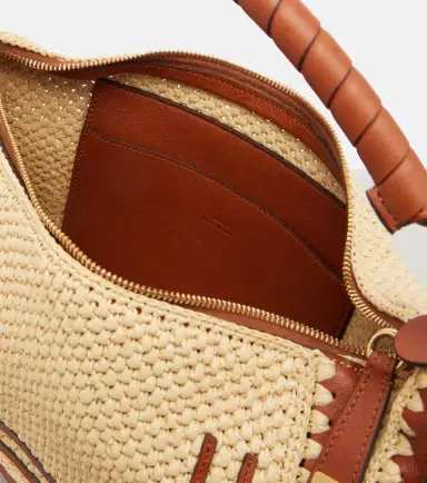 Chloé Chloé Marcie Small raffia-effect shoulder bag | Thumbnail 3 Chloé Chloé Marcie Small raffia-effect shoulder bag | Thumbnail 3