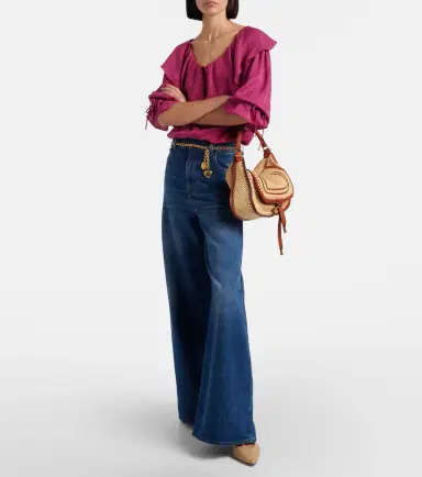 Chloé Chloé Marcie Small raffia-effect shoulder bag | Thumbnail 7 Chloé Chloé Marcie Small raffia-effect shoulder bag | Thumbnail 7