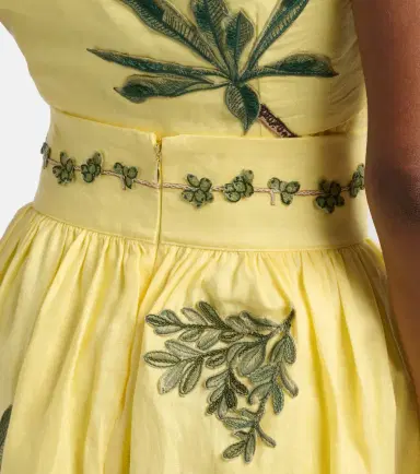 Agua by Agua Bendita Nori floral-appliqué linen miniskirt | Thumbnail 3 Agua by Agua Bendita Nori floral-appliqué linen miniskirt | Thumbnail 3