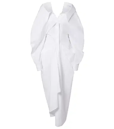Givenchy Draped cotton poplin shirt dress | Thumbnail 1 Givenchy Draped cotton poplin shirt dress | Thumbnail 1