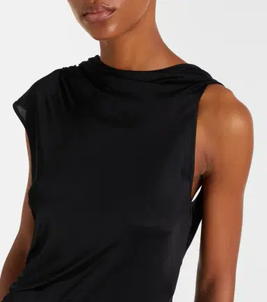 Rick Owens Lilies Shailee ruched gown | Thumbnail 6 Rick Owens Lilies Shailee ruched gown | Thumbnail 6