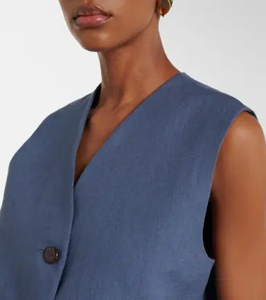 Blazé Milano Blazé Milano Gliss linen vest | Thumbnail 4 Blazé Milano Blazé Milano Gliss linen vest | Thumbnail 4