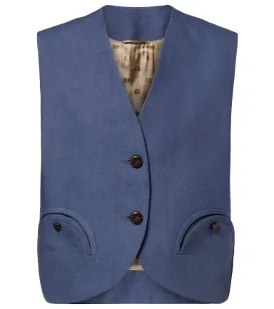 Blazé Milano Blazé Milano Gliss linen vest | Thumbnail 1 Blazé Milano Blazé Milano Gliss linen vest | Thumbnail 1