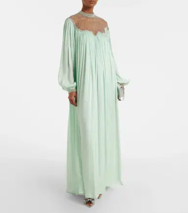 Costarellos Elline embellished pleated gown | Thumbnail 4 Costarellos Elline embellished pleated gown | Thumbnail 4