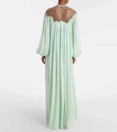 Costarellos Elline embellished pleated gown | Thumbnail 6 Costarellos Elline embellished pleated gown | Thumbnail 6