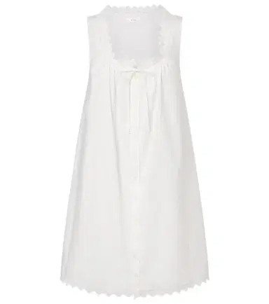 Frame Scalloped cotton poplin shirt dress | Thumbnail 1 Frame Scalloped cotton poplin shirt dress | Thumbnail 1