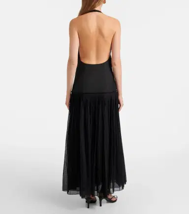 Rohe Róhe Pleated wool-blend muslin maxi dress | Thumbnail 2 Rohe Róhe Pleated wool-blend muslin maxi dress | Thumbnail 2