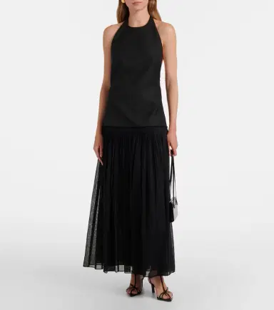 Rohe Róhe Pleated wool-blend muslin maxi dress | Thumbnail 4 Rohe Róhe Pleated wool-blend muslin maxi dress | Thumbnail 4