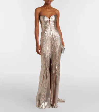 Maria Lucia Hohan Mirren silk-blend chiffon bustier gown | Thumbnail 3 Maria Lucia Hohan Mirren silk-blend chiffon bustier gown | Thumbnail 3