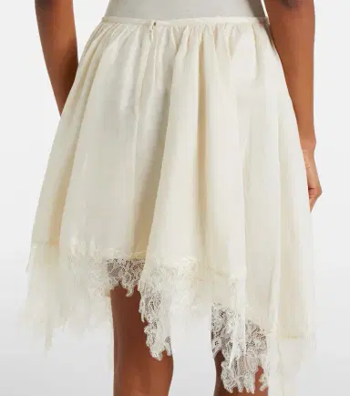 Blumarine Embroidered lace-trimmed miniskirt | Thumbnail 5 Blumarine Embroidered lace-trimmed miniskirt | Thumbnail 5