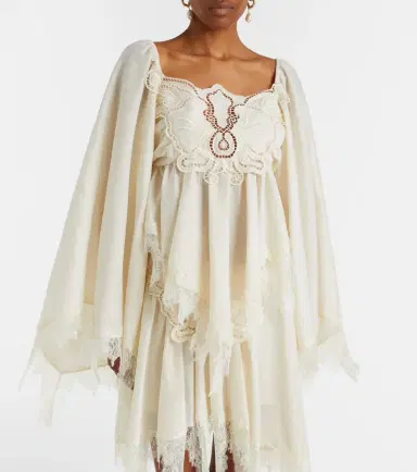 BLUMARINE Embroidered lace-trimmed blouse | Thumbnail 4 BLUMARINE Embroidered lace-trimmed blouse | Thumbnail 4