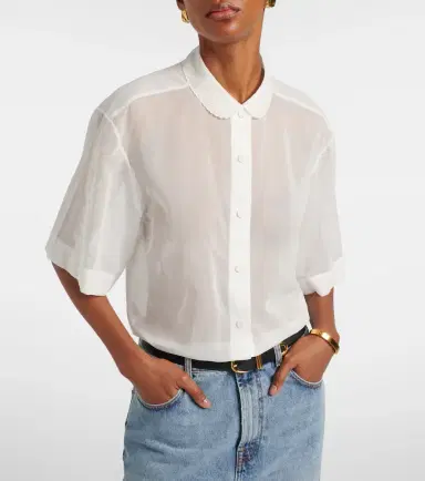Rohe Róhe Embroidered cotton muslin top | Thumbnail 2 Rohe Róhe Embroidered cotton muslin top | Thumbnail 2
