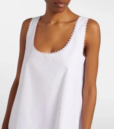 RÓHE Róhe Lace-trimmed cotton poplin minidress | Thumbnail 5 RÓHE Róhe Lace-trimmed cotton poplin minidress | Thumbnail 5