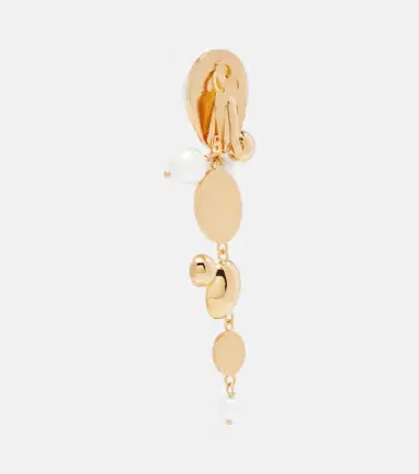 Oscar de la Renta Embellished clip-on earrings | Thumbnail 4 Oscar de la Renta Embellished clip-on earrings | Thumbnail 4