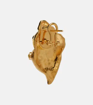 Oscar de la Renta Seashell crystal-embellished earrings | Thumbnail 3 Oscar de la Renta Seashell crystal-embellished earrings | Thumbnail 3