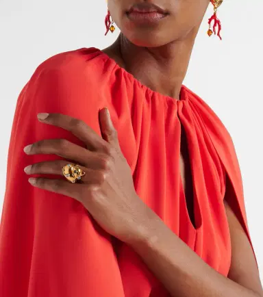 Oscar de la Renta Seashell crystal-embellished ring | Thumbnail 5 Oscar de la Renta Seashell crystal-embellished ring | Thumbnail 5