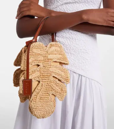 Staud Palm leather-trimmed raffia top-handle bag | Thumbnail 4 Staud Palm leather-trimmed raffia top-handle bag | Thumbnail 4