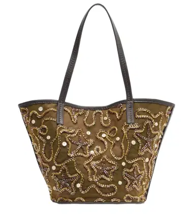 Staud Caro embellished canvas tote bag | Thumbnail 1 Staud Caro embellished canvas tote bag | Thumbnail 1