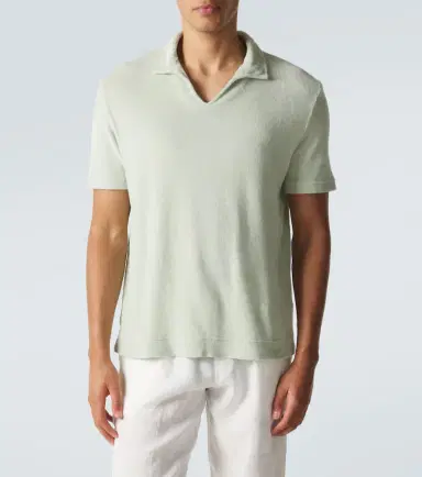 Thom Sweeney Cotton terry polo shirt | Thumbnail 2 Thom Sweeney Cotton terry polo shirt | Thumbnail 2