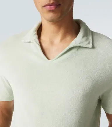 Thom Sweeney Cotton terry polo shirt | Thumbnail 5 Thom Sweeney Cotton terry polo shirt | Thumbnail 5