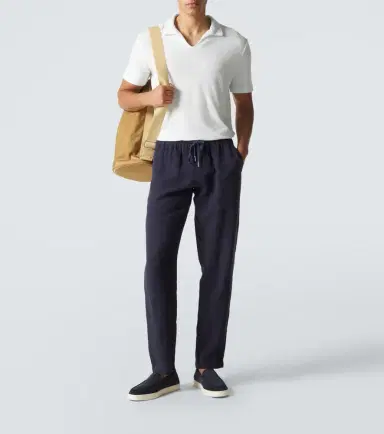 Thom Sweeney Cotton terry polo shirt | Thumbnail 4 Thom Sweeney Cotton terry polo shirt | Thumbnail 4