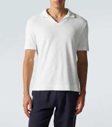 Thom Sweeney Cotton terry polo shirt | Thumbnail 5 Thom Sweeney Cotton terry polo shirt | Thumbnail 5