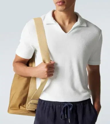 Thom Sweeney Cotton terry polo shirt | Thumbnail 6 Thom Sweeney Cotton terry polo shirt | Thumbnail 6
