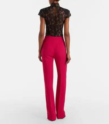 Valentino Crêpe straight pants | Thumbnail 5 Valentino Crêpe straight pants | Thumbnail 5