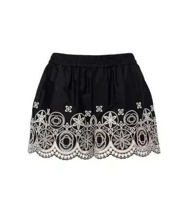 La DoubleJ Pull-Up embroidered cotton shorts | Thumbnail 1 La DoubleJ Pull-Up embroidered cotton shorts | Thumbnail 1