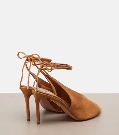 Aquazzura Lais suede peep-toe slingback pumps | Thumbnail 2 Aquazzura Lais suede peep-toe slingback pumps | Thumbnail 2