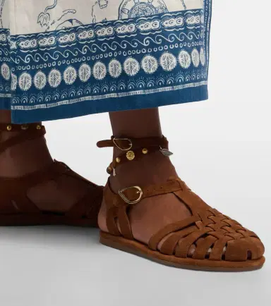 Ancient Greek Sandals Karina suede fisherman sandals | Thumbnail 5 Ancient Greek Sandals Karina suede fisherman sandals | Thumbnail 5